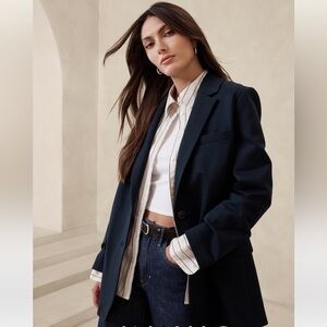 RELAXED EVERYWHERE PONTE BLAZER XSP Navy